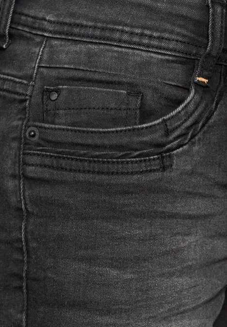 Jeans en coupe casual dark grey washed