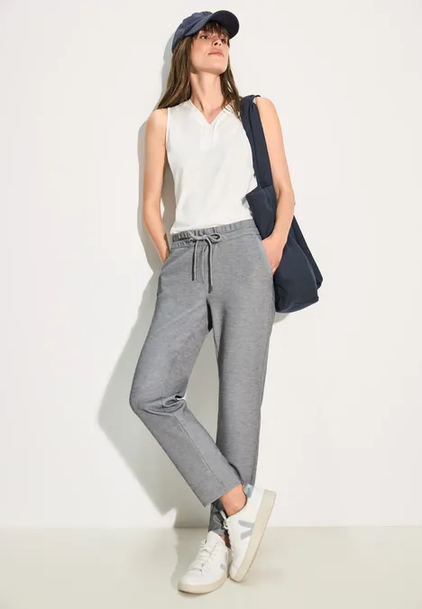 Pantalon en coupe casual soft iron grey