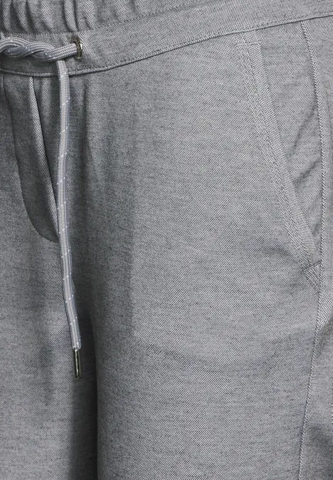 Pantalon en coupe casual soft iron grey