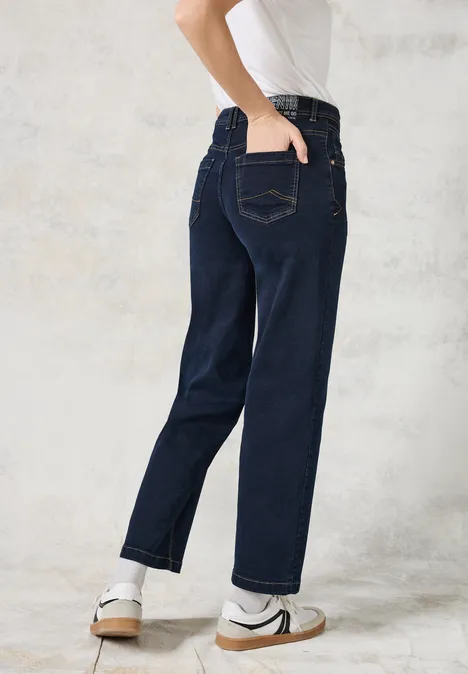 Rinsed Wide Leg Jeans rinsed wash