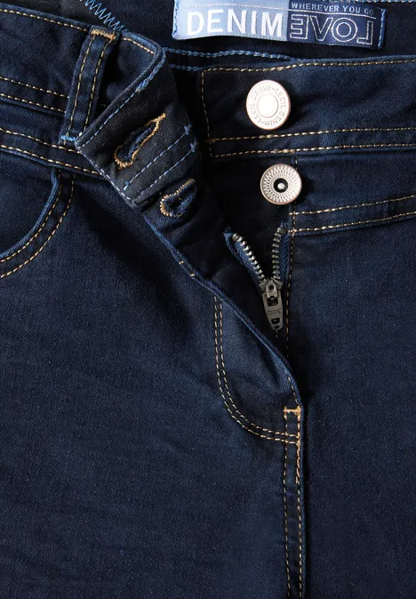 Rinsed Wide Leg Jeans rinsed wash