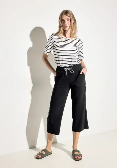 3/4 Culotte Hose Black