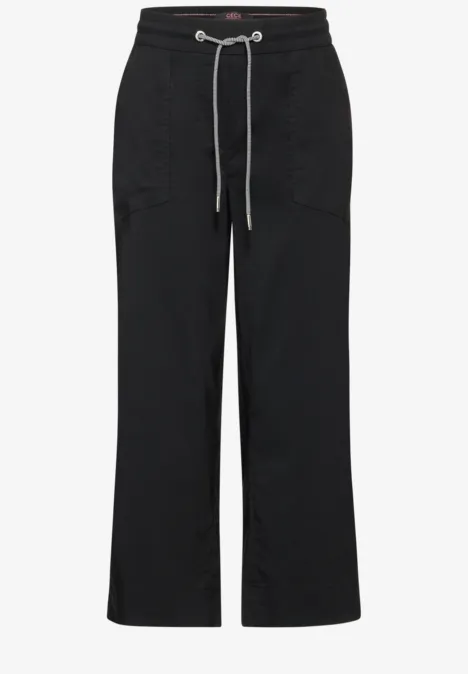 3/4 Culotte Hose Black