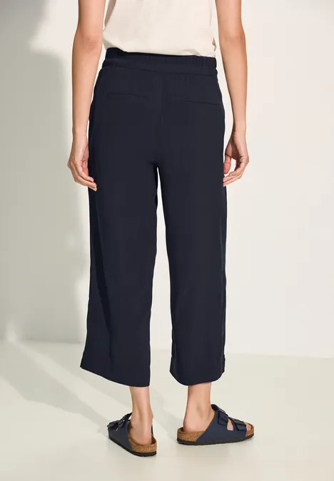 Viskosehose mit Wide Legs universal blue