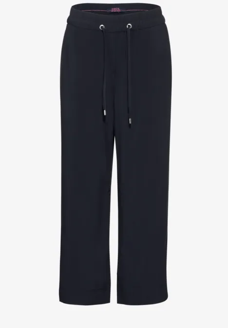 Viskosehose mit Wide Legs universal blue
