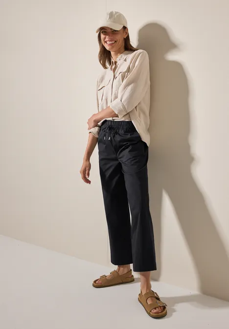 Hose im Loose Fit Black