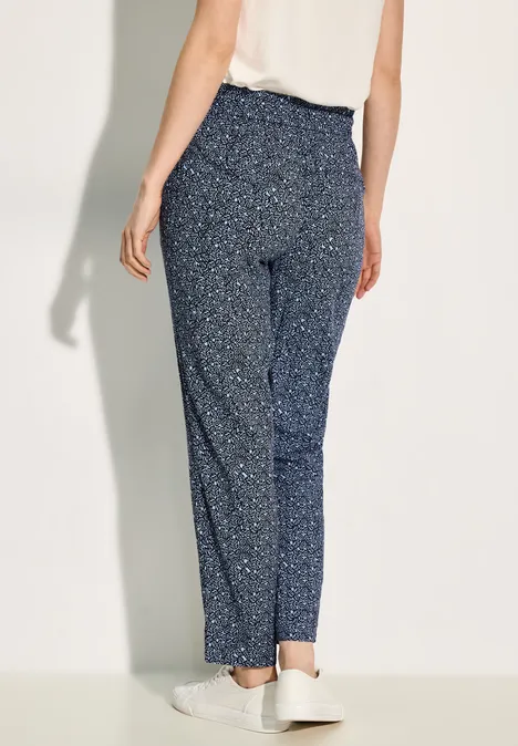 Bequeme Print Hose universal blue