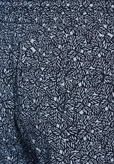 Bequeme Print Hose universal blue