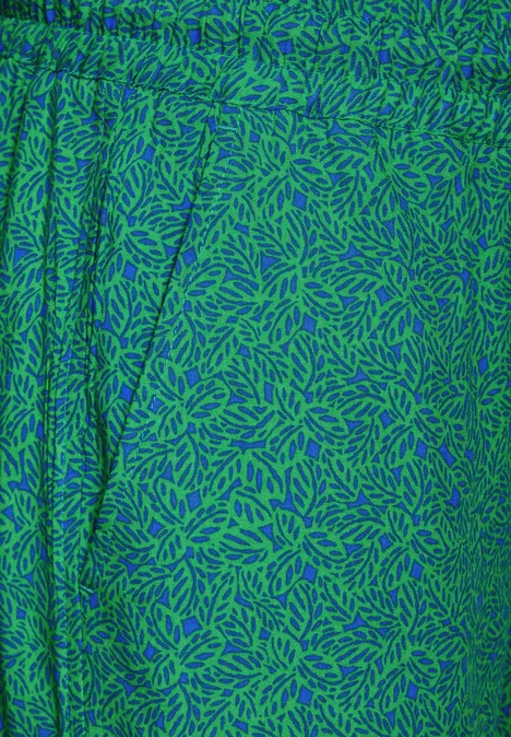 Bequeme Print Hose fresh apple green