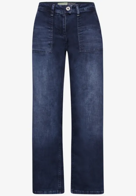 Jeans im Loose Fit mid blue wash