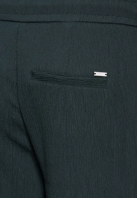 Struktur-Hose im Loose Fit fir green