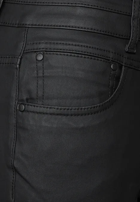Beschichtete Hose Black