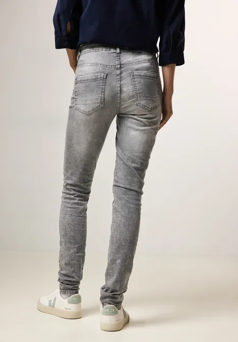 Jeans im Slim Fit light grey stone wash