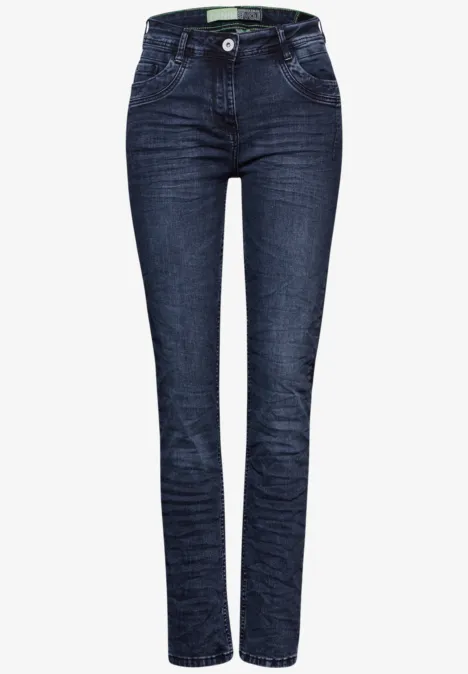 Jeans im Slim Fit blue black used wash