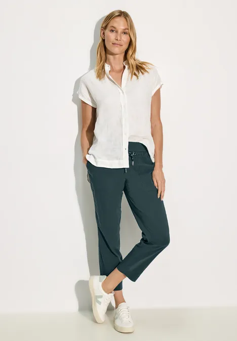 Casual broek fir green Casual broek fir green