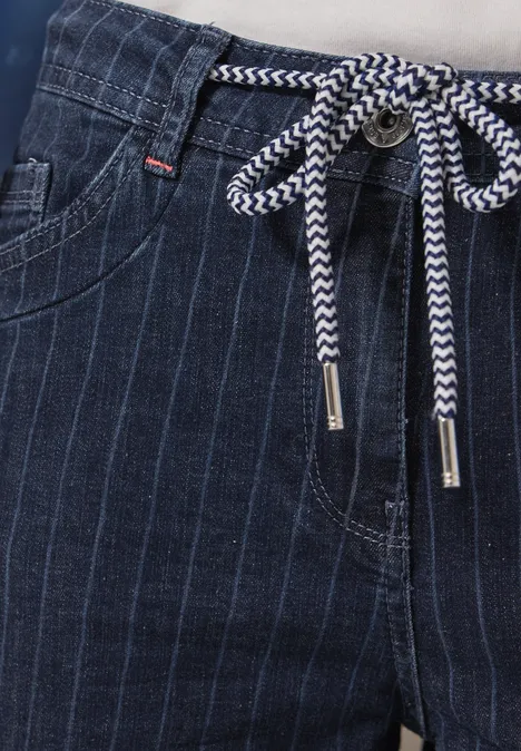 Jeans im Nadelstreifen-Look Dark blue wash