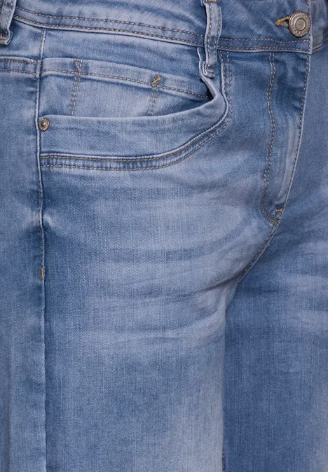 Wide Leg Jeans mid blue wash