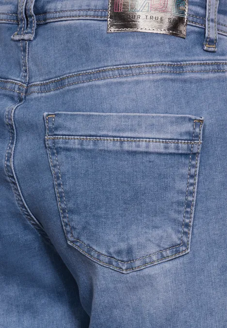Wide Leg Jeans mid blue wash