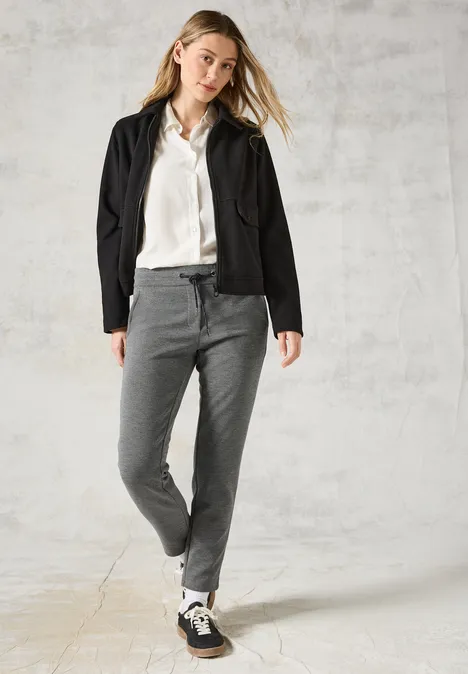 Hose im Casual Fit platinum grey mel.
