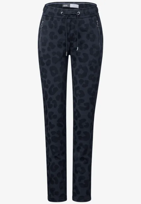 Hose mit Leo-Muster universal blue