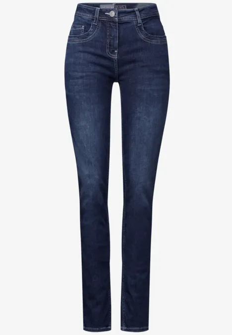 Jeans im Slim Fit dark blue used wash