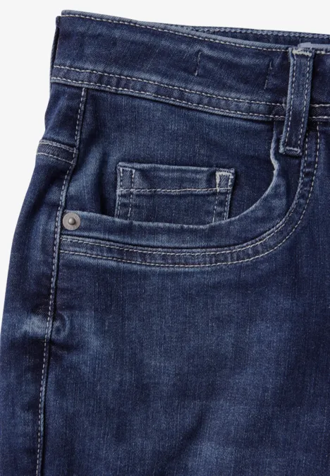 Jeans im Slim Fit dark blue used wash