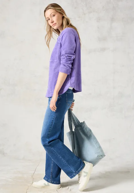 Wide Leg Jeans mid blue wash