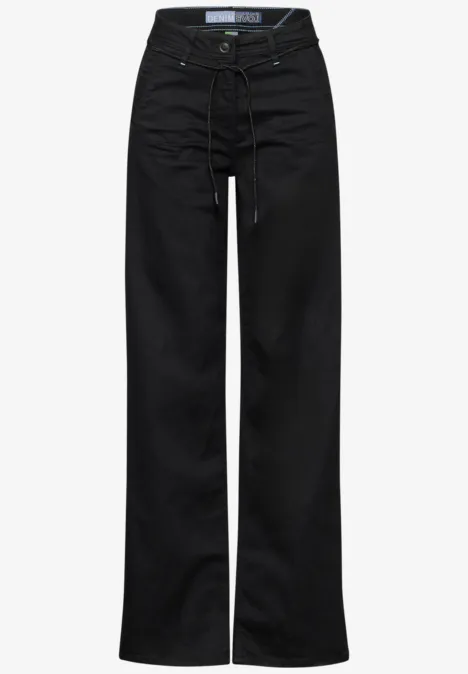 Wide Leg Jeans Black