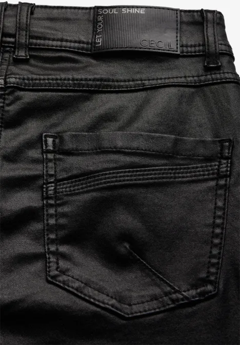 Hose mit Glanzeffekt Black