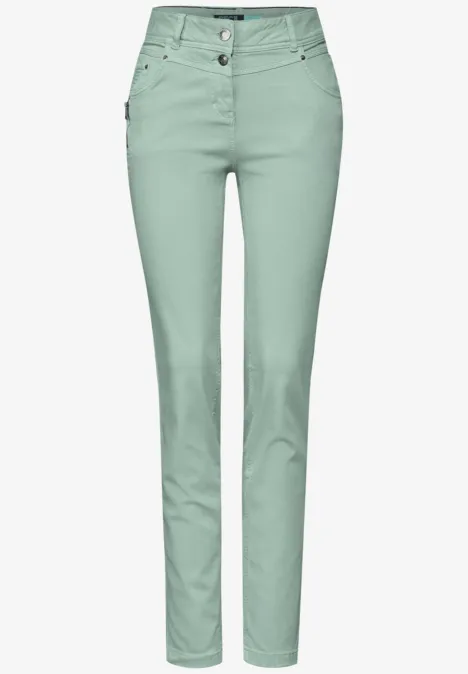 Hose im Slim Fit glaced salvia green
