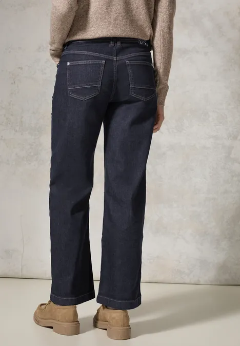 Wide Leg Jeans rinsed wash