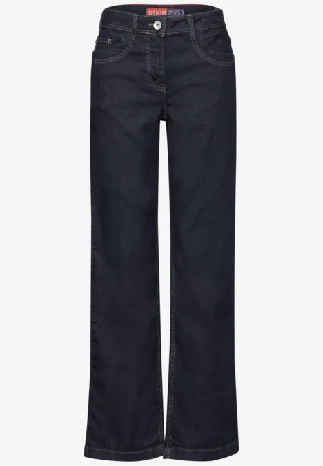 Wide Leg Jeans rinsed wash