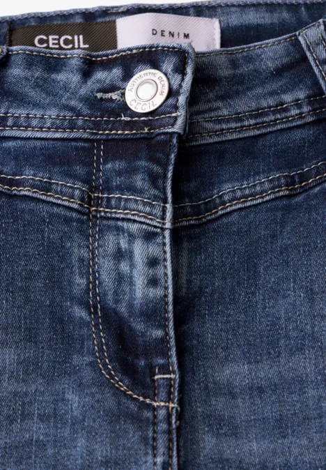 Straight Leg Jeans mid blue wash