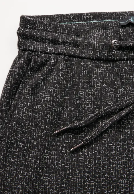 Hose im Two-Tone-Look Black