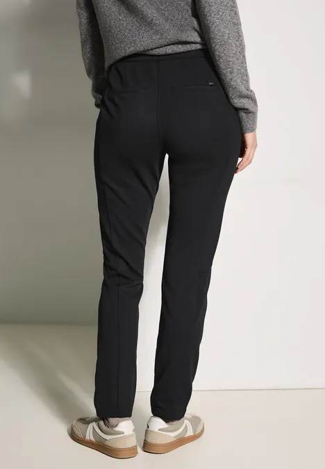 Strukturhose Black