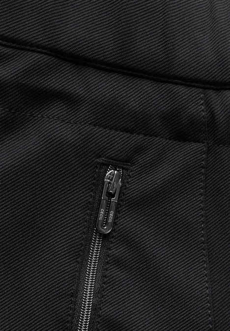 Strukturhose Black