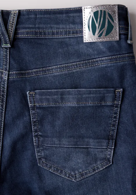 Straight Leg Jeans mid blue wash
