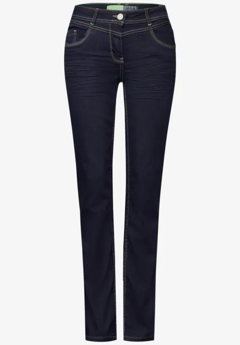 Straight Leg Jeans rinsed wash