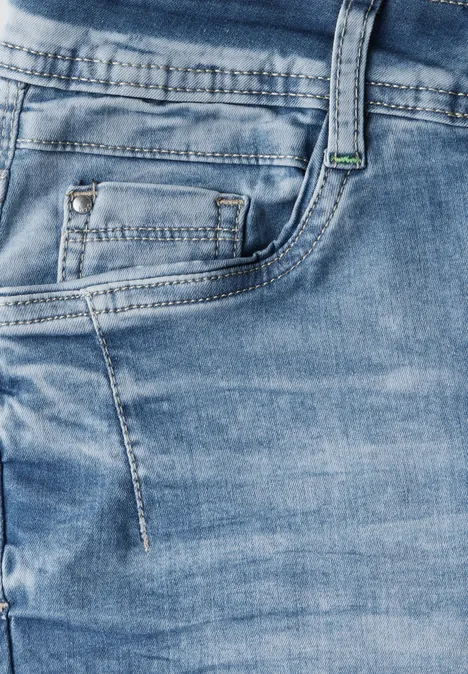 7/8 Jeans im Casual Fit light blue washed