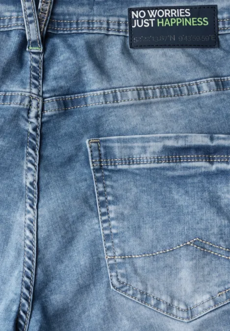 7/8 Jeans im Casual Fit light blue washed