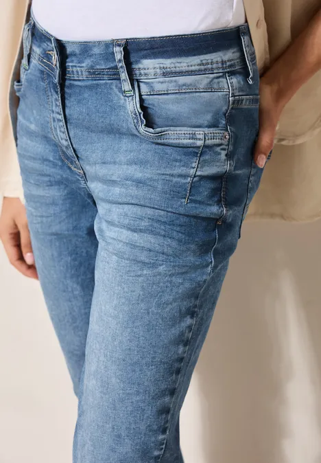 7/8 Jeans im Casual Fit light blue washed