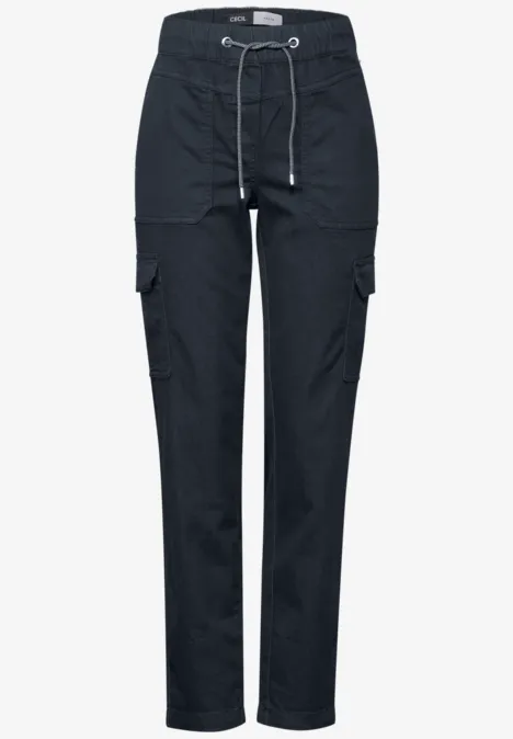 Cargo-Hose im Washed-Look universal blue
