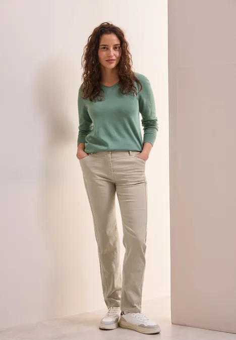 Straight Leg Hose light hazel beige