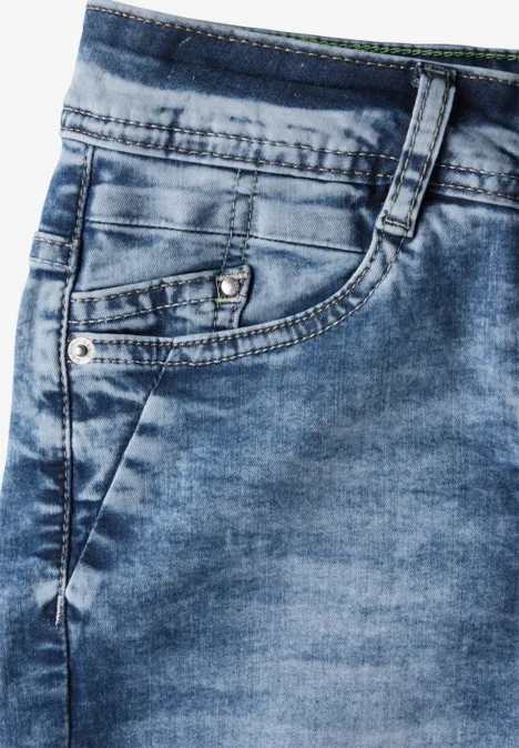 Straight Leg Jeans light blue washed