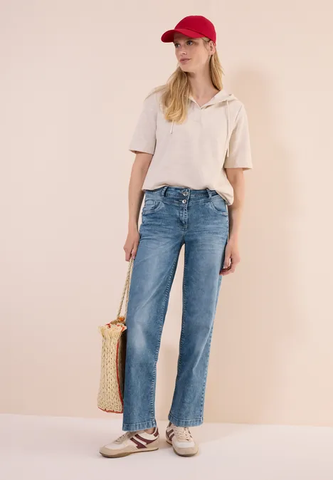Wide Leg Jeans light blue washed