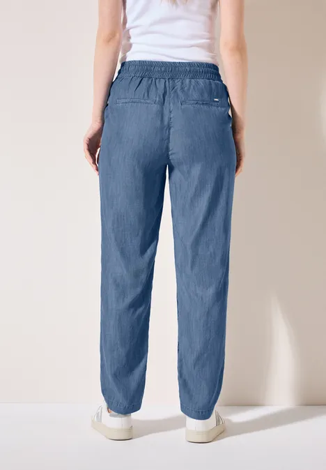 Lyocell Hose mid blue wash