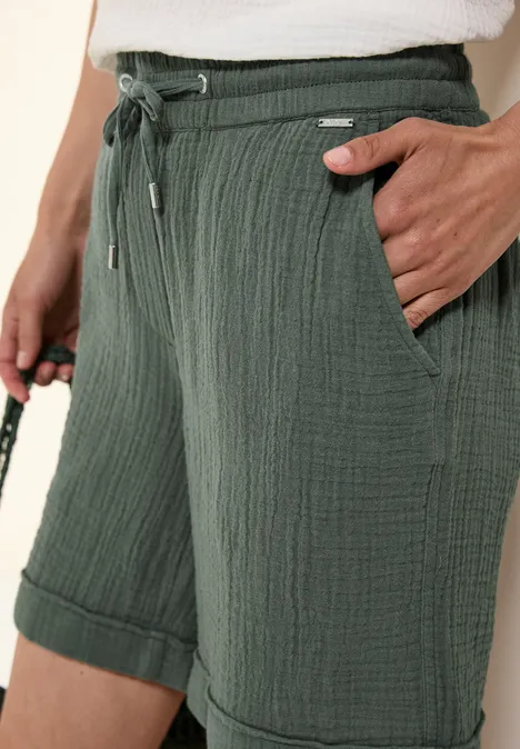 Musselin Shorts balmy khaki