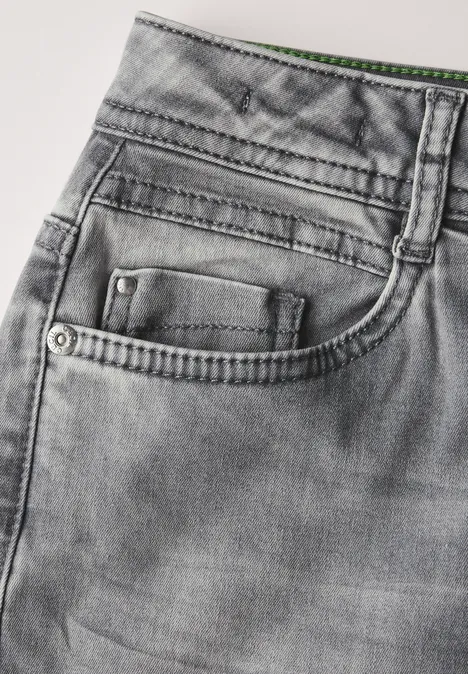 Wide Leg Jeans light grey stone wash