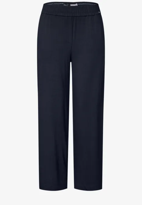 Wide Leg Jersey-Hose universal blue