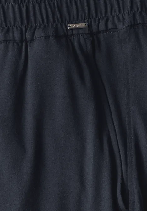 Wide Leg Jersey-Hose universal blue